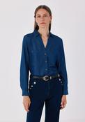 Soft Lyocell Cargo Shirt - Medium Blue