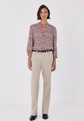 Printed Fluid Blouse - Blue Print