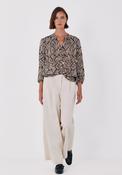 Printed Fluid Blouse - Tan Print