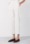 Gold Button Trousers - Cream image