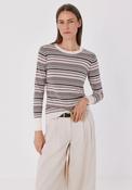 Lurex Striped Knit Jumper - Multicoloured