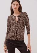Short Sleeve Sweater - Brown