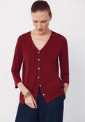 V Neck Fluid Top - Buttons image