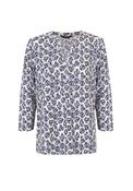 Henley T-Shirt - White Print