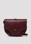 Flap Crossbody Bag - Maroon