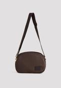 Lightweight Nylon Crossbody - Dark Brown