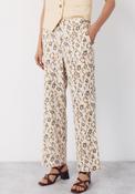 Linen Trousers With Gold Buttons - Multicolour image
