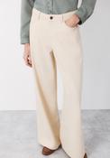 Long Palazzo Jeans - Cream image