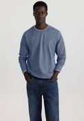 Double Crew Pique Ls Tee - Blue