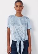 Combined Printed Top - Blue image