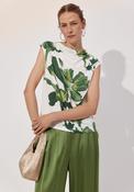 Pleated Sleeve Top - Multicoloured image