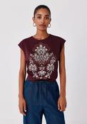 Printed T-shirt - Maroon