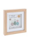 Pebble Glass Square Plaque Dad