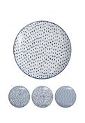 Blue Pattern 1 Plates Set Of 4 - Multi