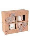 Holly Jolly Christmas Mug Set of 4