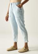 Shorebella Capri Trousers | Chambray Fabric - Chambray image