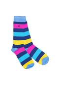 Neon Stripe Socks - Neon