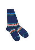 Multi Stripe Socks - Navy