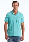 Striped Polo Shirt - 428 Aquarelle