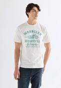 100% Cotton Regular Americana Tee - Worn White image