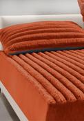 Jumbo Cord Fitted Sheet - Rust