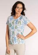 Leaf Crew T‑Shirt - Blue / Green image