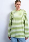 Nila Stripe Skater T-Shirt - Yellow image