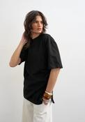Rikka Oversized Knot T-Shirt - Black