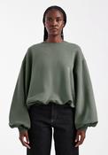 Bia Long Sleeve Bubble Hem Sweatshirt - Green