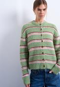 Caro Stripe Cardigan - Yellow
