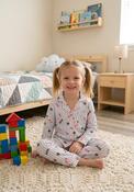 Sweets Button Through Pyjama Set - Blue