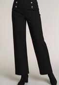 Ponte Button Trouser - Black