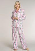 Milky Bow Stripe Pyjama Set - Multi