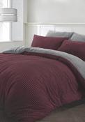 Corduroy Duvet Cover Set - Wine