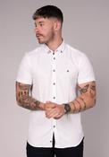 Andar Short Sleeve Plain Shirt - White