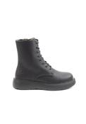 Chunky Sole Lace Up Boot - Black