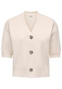 Prime Life 2/4 V-Neck Cardigan - Cream
