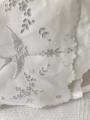 Hand Embroidered Linen Cloth — Sheelin Lace