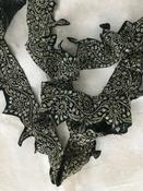 Silver Purl Embroidered Trim — Sheelin Lace