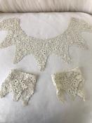 Antique Irish Crochet Collar and Cuffs — Sheelin Lace