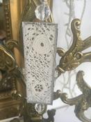 Antique Irish Crochet Lace Glass Mobile — Sheelin Lace