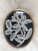 Framed Antique Bobbin Lace — Sheelin Lace