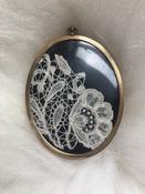 Framed Antique Bobbin Lace — Sheelin Lace