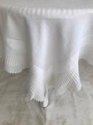 Linen Tablecloth With Knitted Lace Trim — Sheelin Lace image