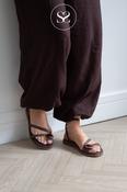 Oh My Sandals Brown Flat Sandals 5855 image