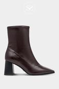 Tamaris Chocolate Brown Pointed Toe Ankle Boots - 1-25394 image