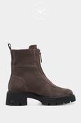 Tamaris Brown Suede Chunky Ankle Boots - 1-25413 image