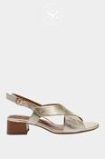 ARA Gold Block Heel Sandals 12-51802 image