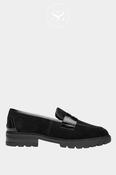 ARA Black Suede Chunky Loafers 12-11229 image