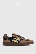 Another Trend Black &amp; Taupe Suede Trainers A032-81
